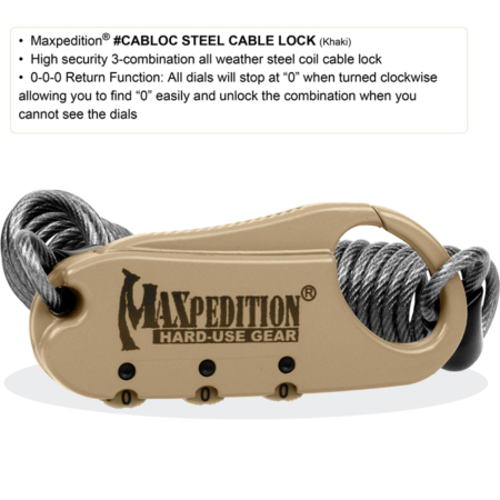 MPCABLOC * Steel Cable Lock