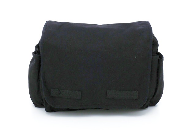 Rothco Vintage Black Canvas Messenger Bag