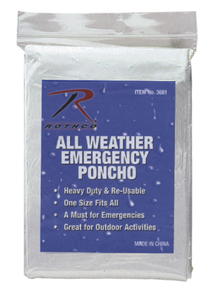 RC3681OD * All Weather Emergency Poncho
