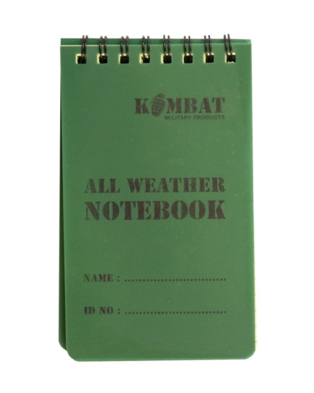 KBMWN * Kombat Mini Waterproof Notebook.