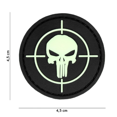 VO5349 * Embleem 3D PVC Punisher vizier