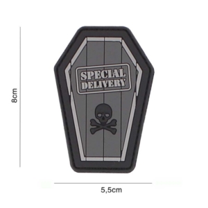VO7109 * Embleem 3D PVC Special Delivery grijs
