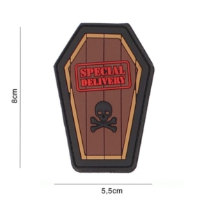 VO7110 * Embleem 3D PVC Special Delivery brown